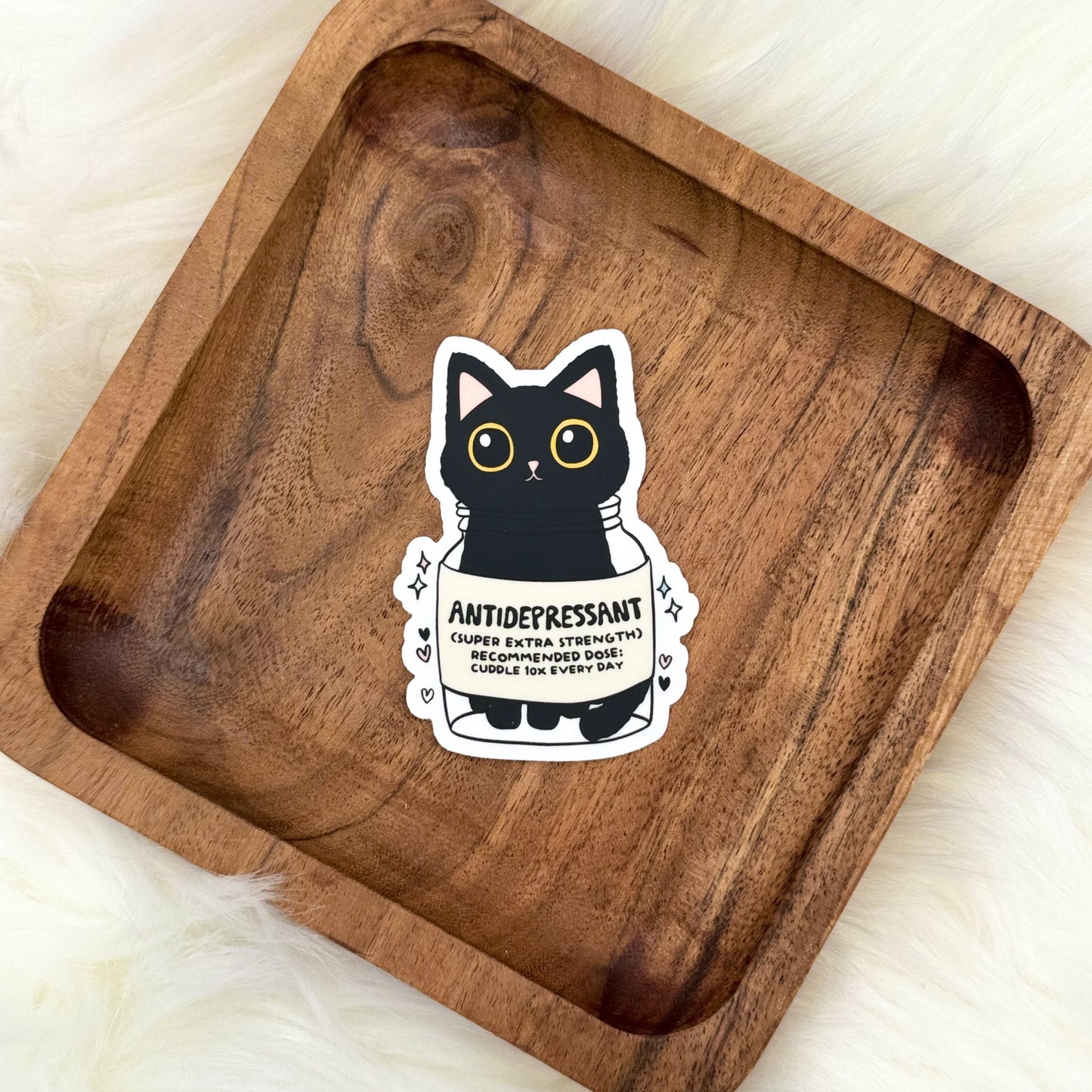 Antidepressant Cat Medication Sticker