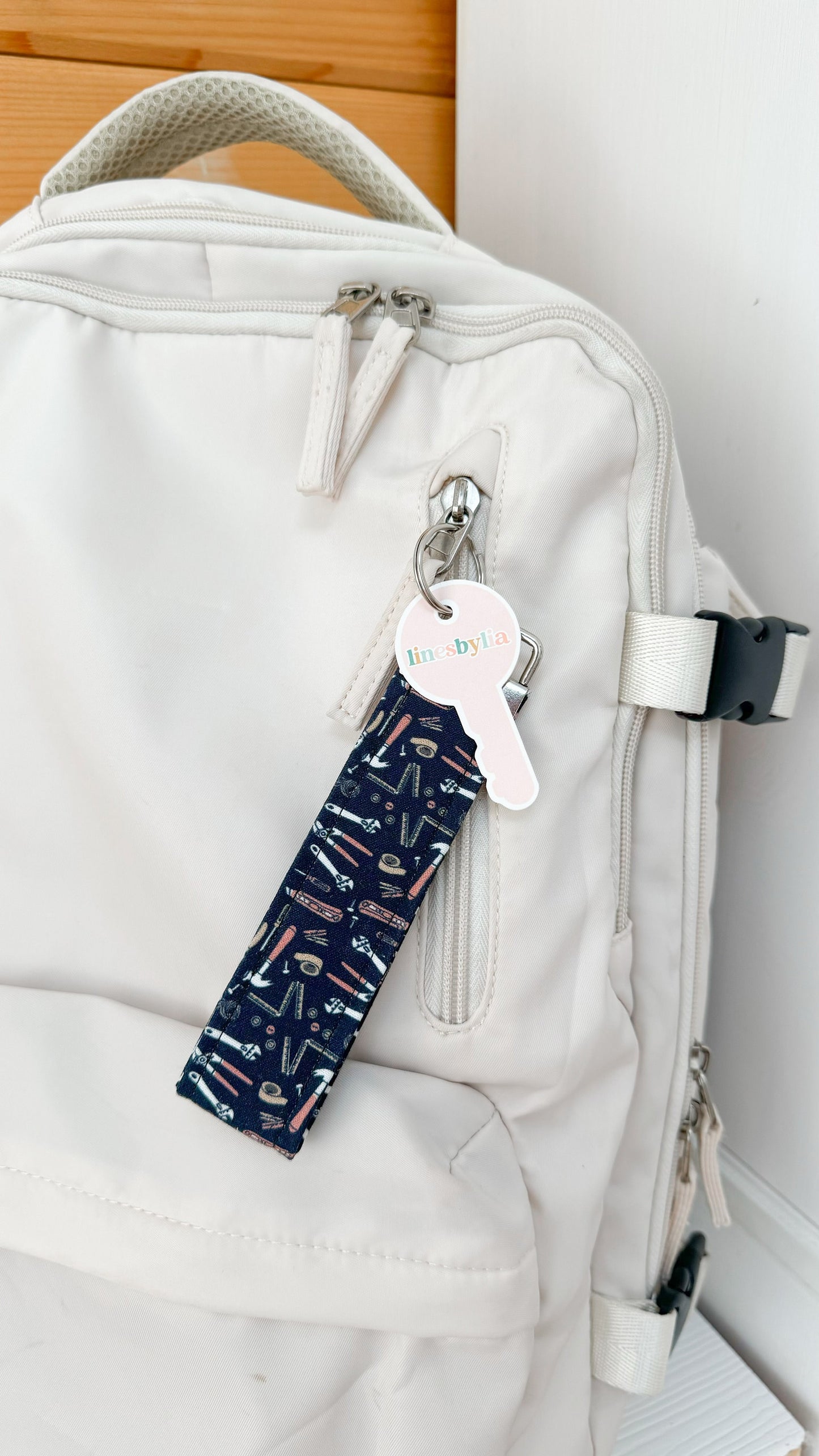 Men's Tool Collection Key Fob I Blue Collar Themed Wristlet I Trendy Keychain I Men's Wristlet