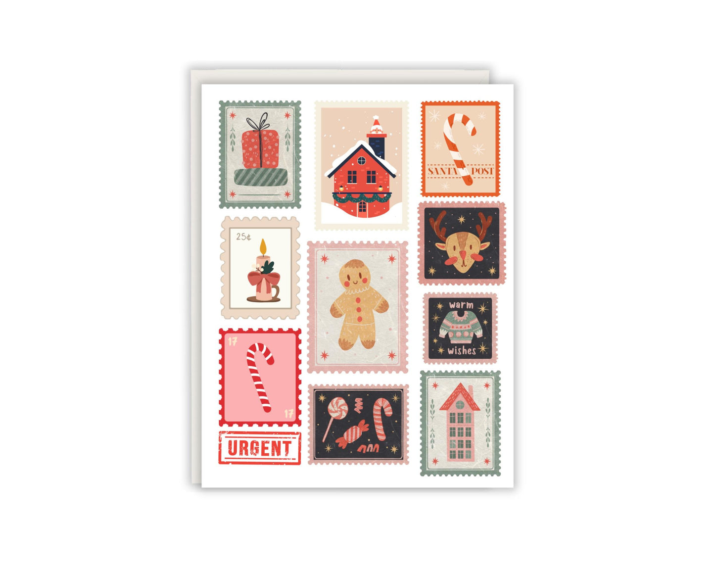 Christmas Postal Stamp Card