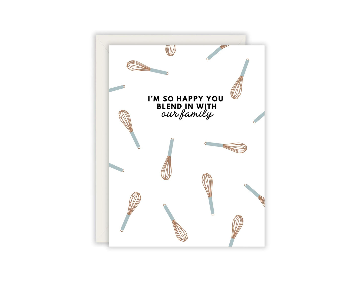 I'm So Happy You Blend In With Our Family - Step Mom Mother's Day Card - Step Mother Card