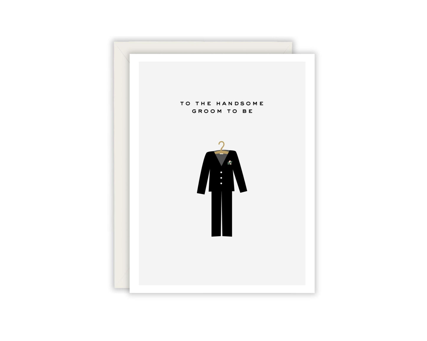 To The Handsome Groom To Be Greeting Card - Bachelor Party Card - Congratulations Card - Engagement Card