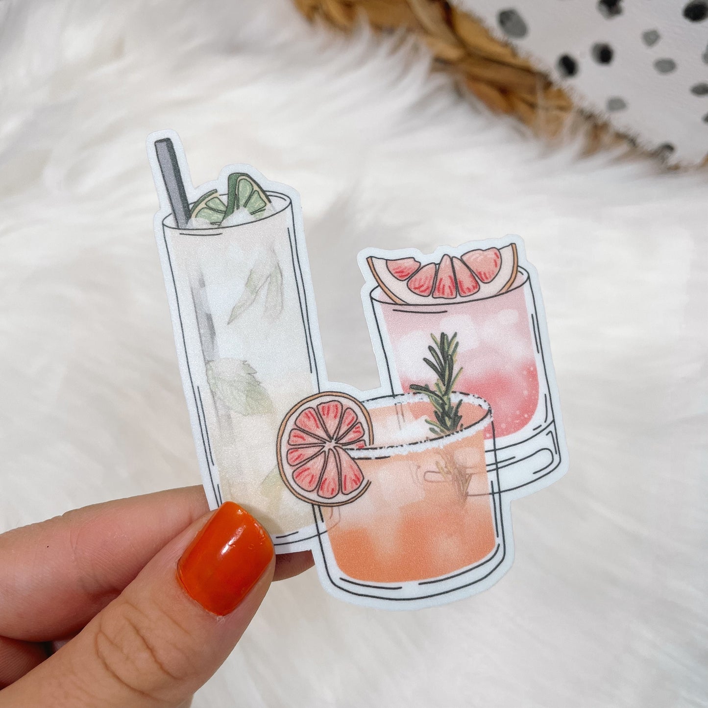 Mixed Drink Cocktail Sticker