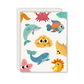Under The Sea Sponge Birthday Card