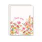 I love you floral Greeting Card