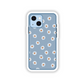 Blue floral phone sticker
