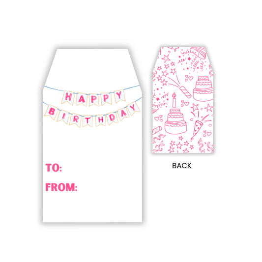 Happy Birthday Gift Tag Set of 10