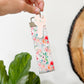 Pastel Girly Floral Key Fob I Watercolor Floral Themed Wristlet I Trendy Keychain