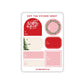 Pink & Red Christmas Holiday Gift Tag Sticker Sheet