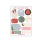 Christmas Holiday Gift Tag Sticker Sheet