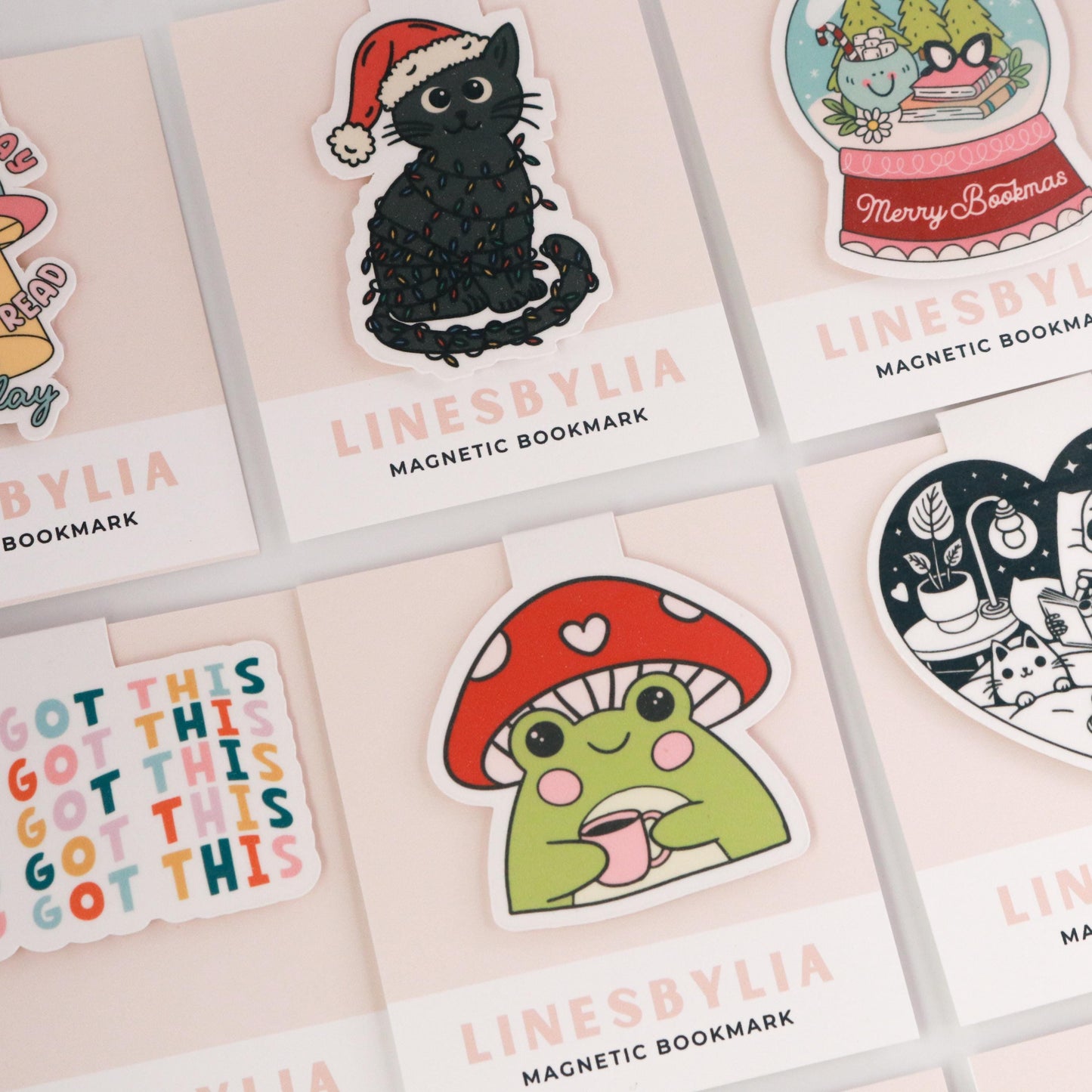 Mushroom Froggy Magnetic Bookmark