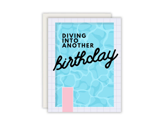 Diving Into Another Birthday Card