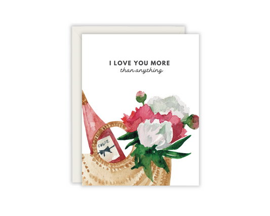 I love you more than anything card