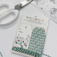 Winter Christmas Town Double Sided Christmas Gift Tag Set of 10