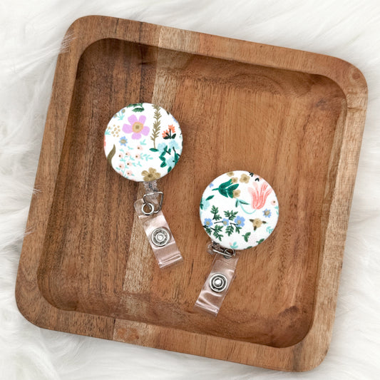 Floral Badge Reel