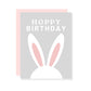 Hoppy Birthday Greeting Card Grey