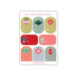 Christmas Ornaments Holiday Gift Tag Sticker Sheet