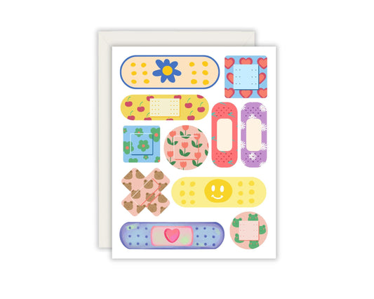 Bandaid Get Well Greeting Card