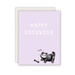 Happy Catoween Greeting Card - Boo Basket Greeting Card - Halloween Greeting Card - Spooky Greeting Card - Skeleton Cat Halloween Card
