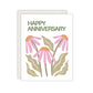 Floral Happy Anniversary Card