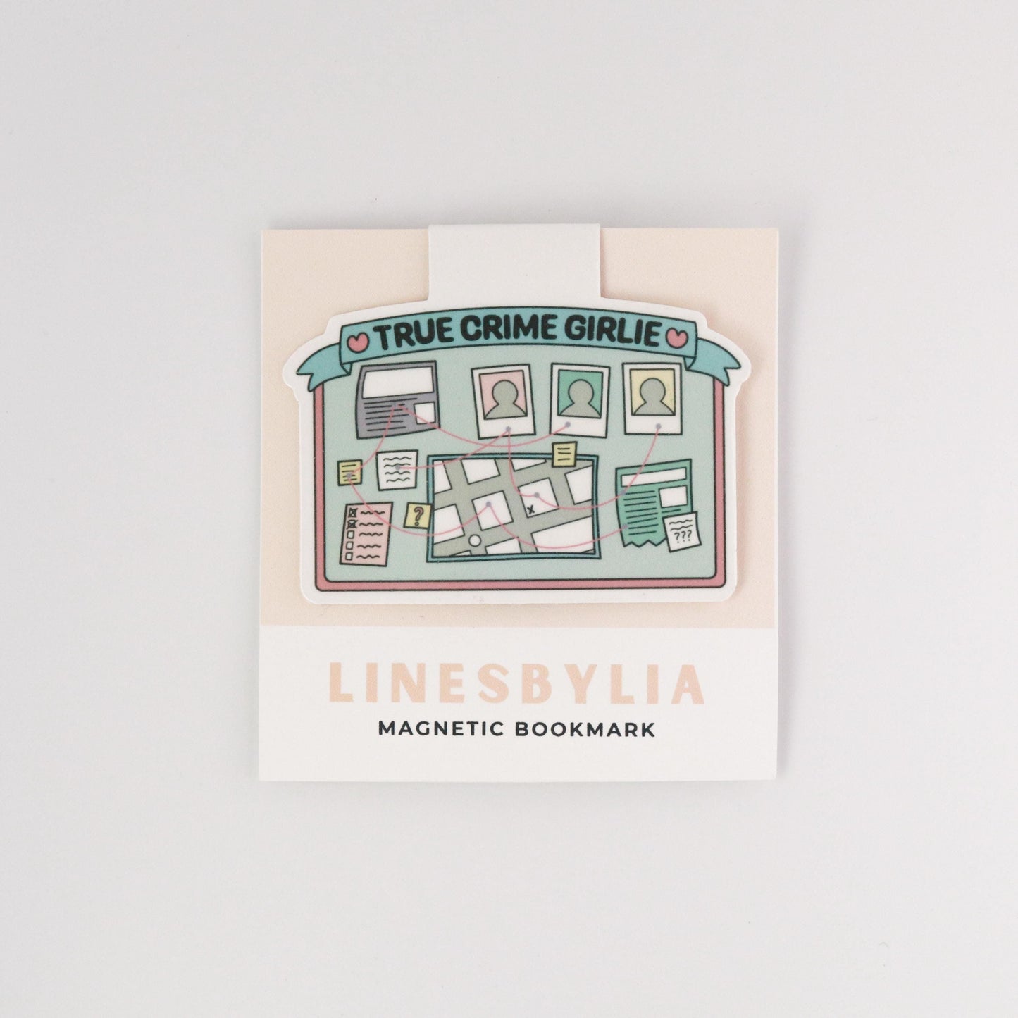 True Crime Girlie Magnetic Bookmark