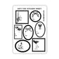 Black & White Gift Tag Sticker Sheet