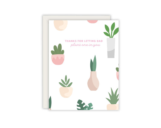 Thanks for letting dad plant one in your Mother's Day Card - IVF Baby Mother's Day Card - Funny Mother's Day Card for Mom