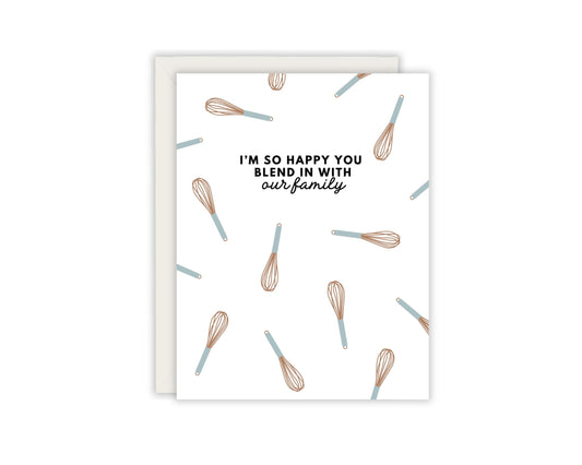 I'm So Happy You Blend In With Our Family - Step Mom Mother's Day Card - Step Mother Card