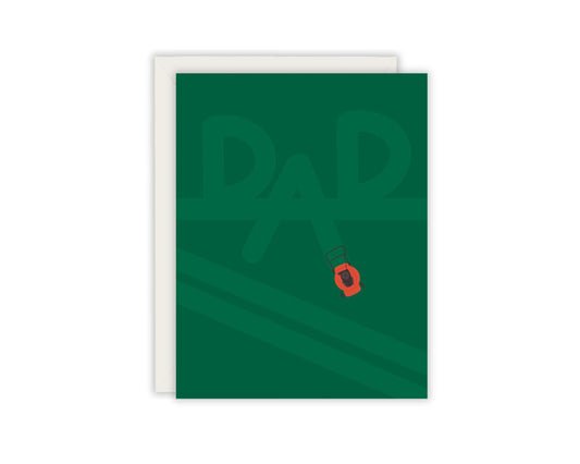 Mowing Dad Father's Day Card - Mower Father's Day Card - Outdoor Father's Day Card - Funny Father's Day Card
