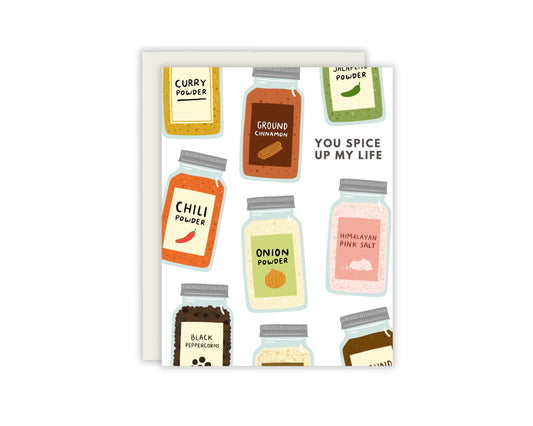 You Spice Up My Life Card - Cooker Card - Spice Card - Card For Chef