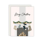 Merry Christmas Stocking And Mantle Christmas Card - Cozy Christmas Card