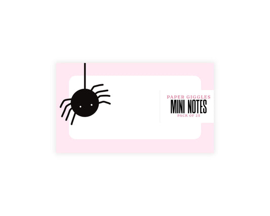Halloween Spider Mini Notes | Pack of 25