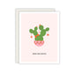 Deck The Cactus Christmas Card - Plant Lover Christmas Card - Festive Plant Card – Holiday Succulent Greeting - Funny Christmas Card