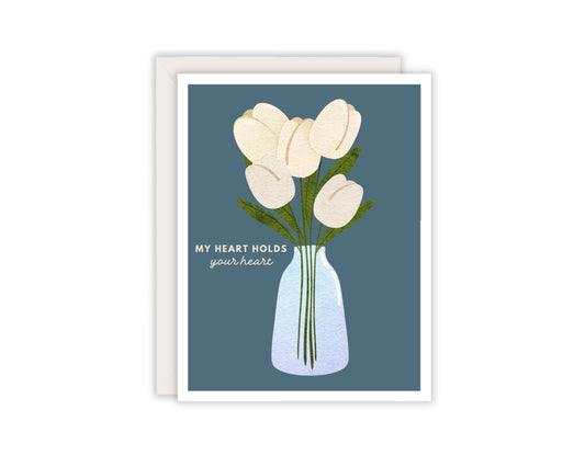 My heart holds your heart - Grief Card - Christian Friend Card - Loss Card