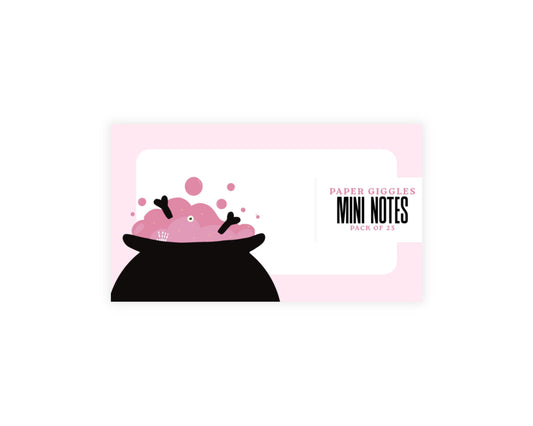 Halloween Cauldron Mini Notes | Pack of 25