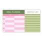 Meal Planner & Grocery List Notepad