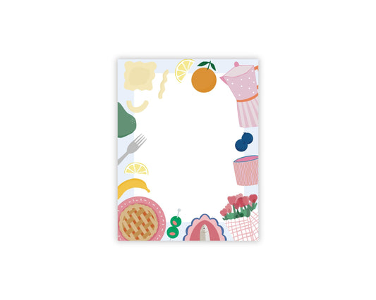 Food Grocery List Notepad - Cute Desk Stationery - Shopping List - Notepad for compra