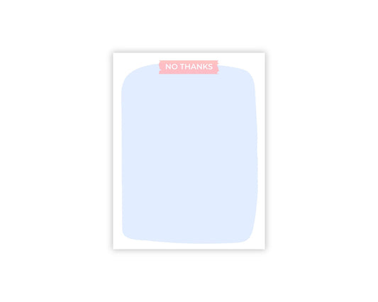 No thanks notepad
