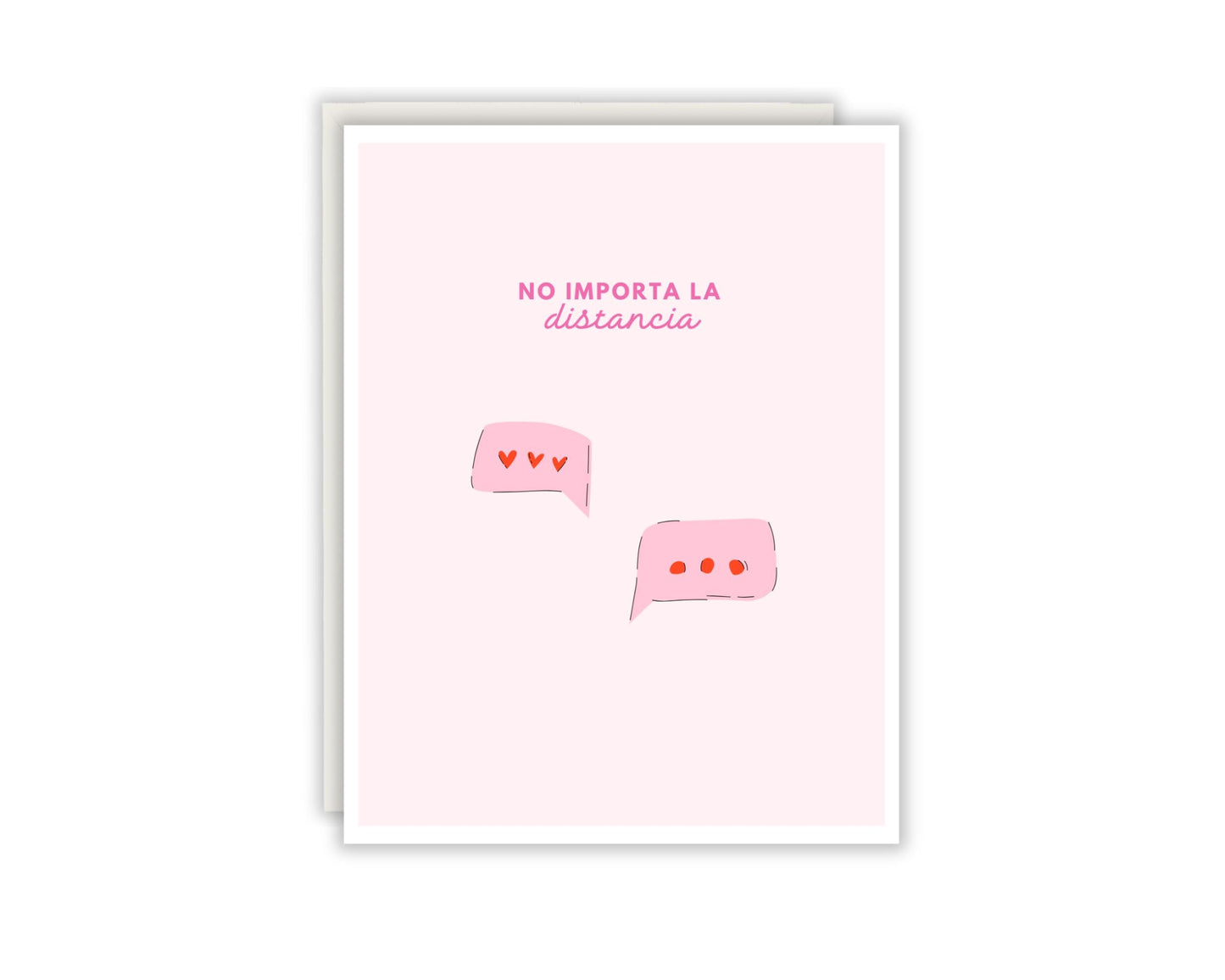 No importa la distancia - Tarjeta de larga distancia - Family Greeting Card - Tarjeta de familia - Cards for Latinos - Espanol - Spanish